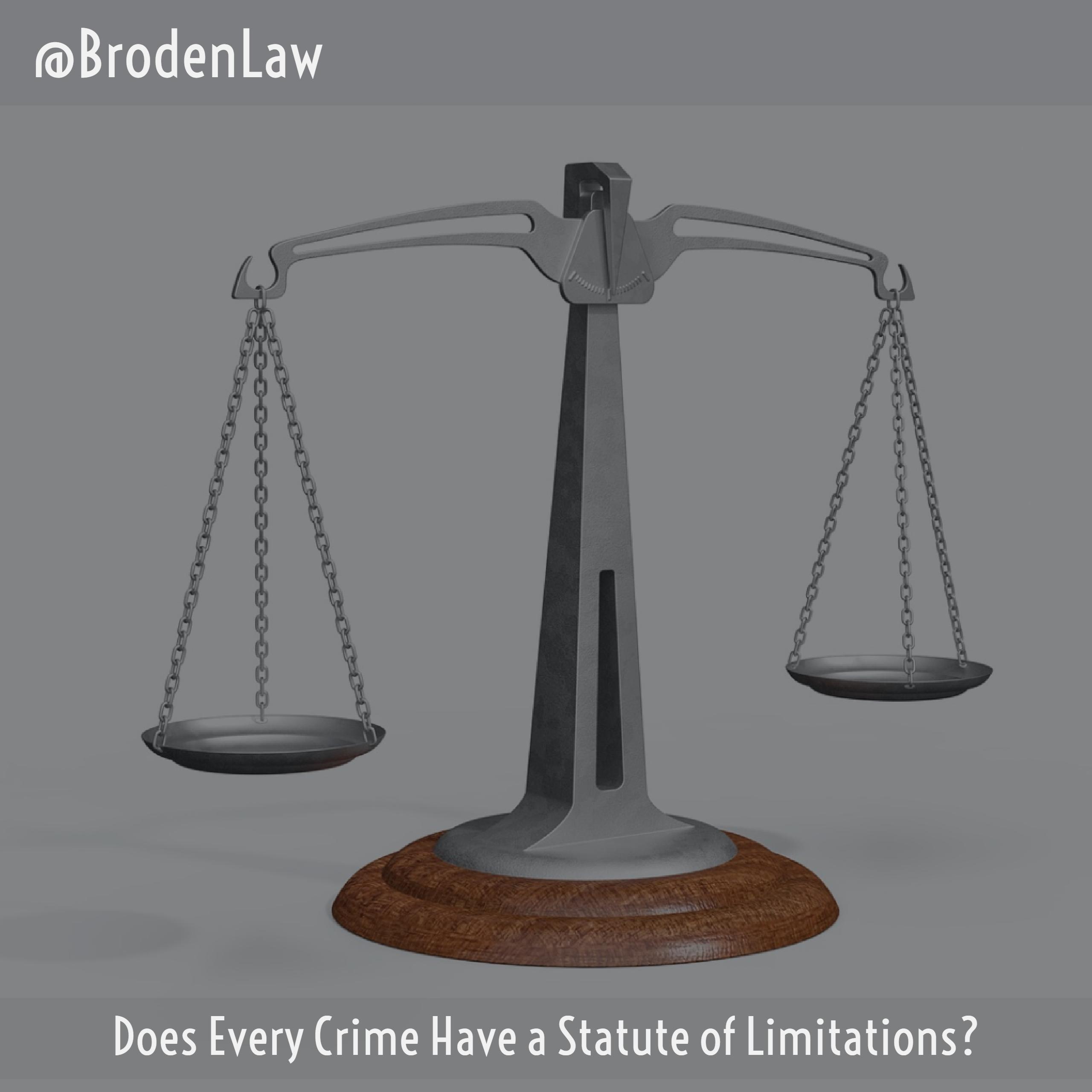 Does Every Crime Have a Statute of Limitations