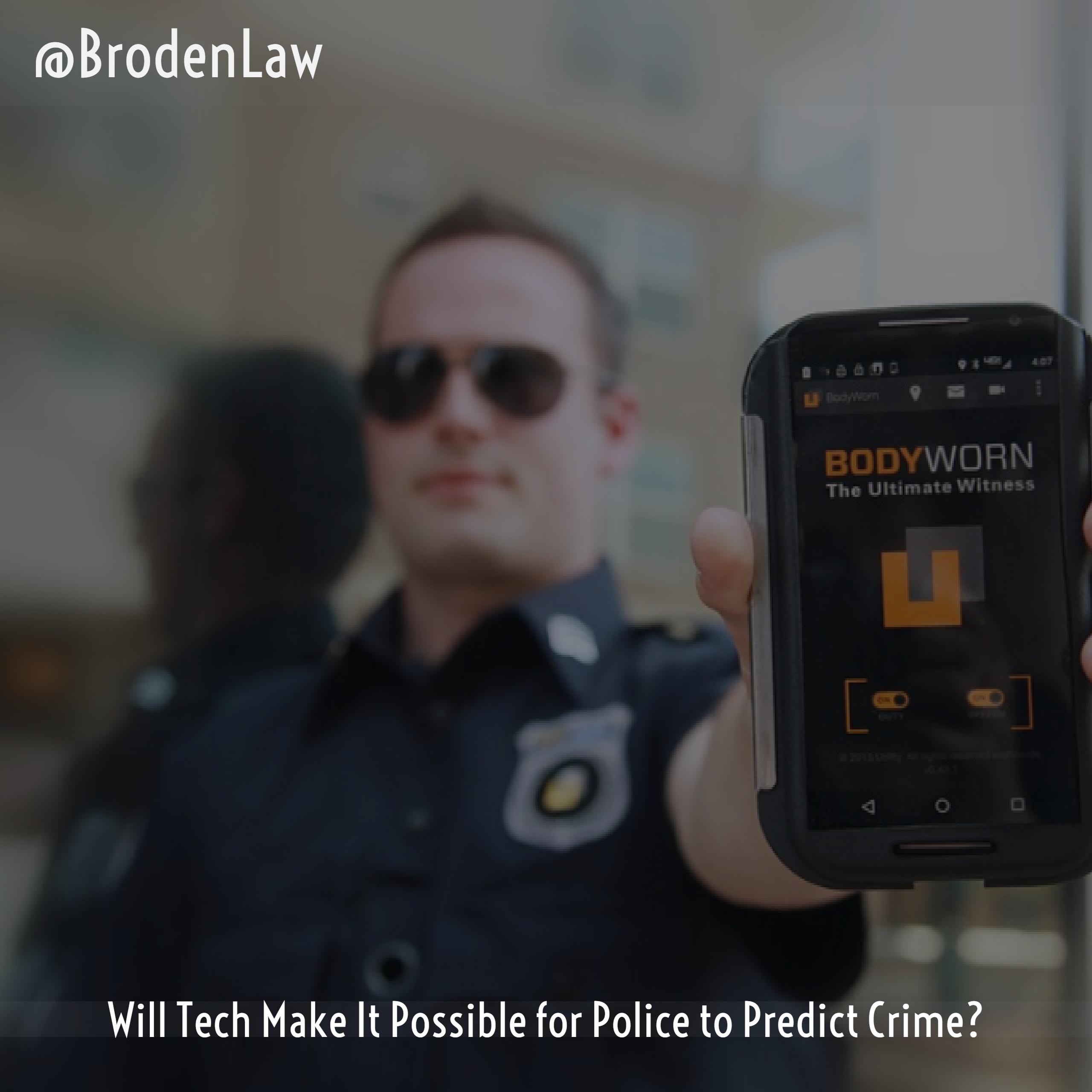 Will Tech Make It Possible for Police to Predict Crime Final