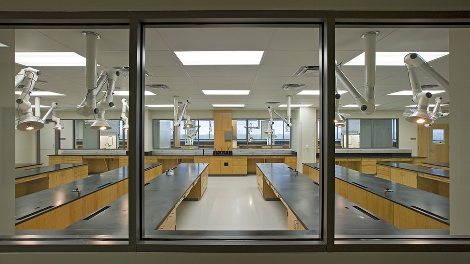 Garland Crime Lab interior