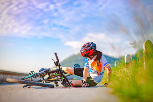 injured cyclist